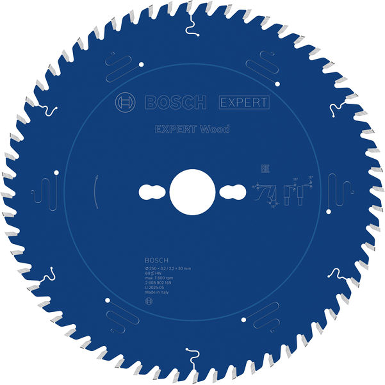Bosch EXPERT Wood Kreissägeblatt 250x3,2x30 mm Z60 - 2608902169
