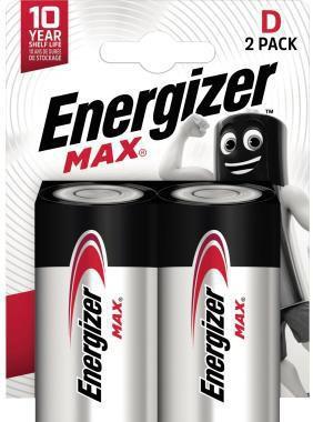 Energizer Batterie Max Alkaline E302306800 D/Mono/LR20 2 St./Pack.