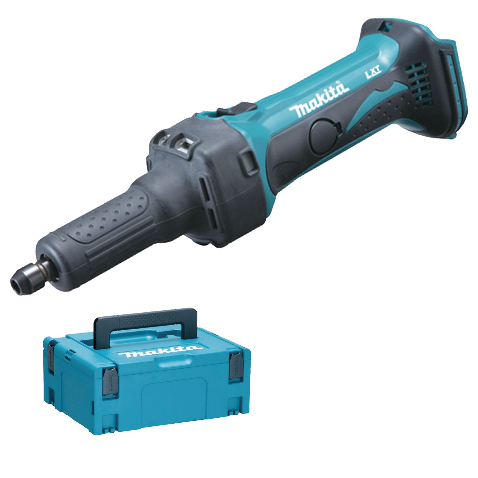 Makita DGD800 Akku-Geradschleifer 18 V Solo im Makpac