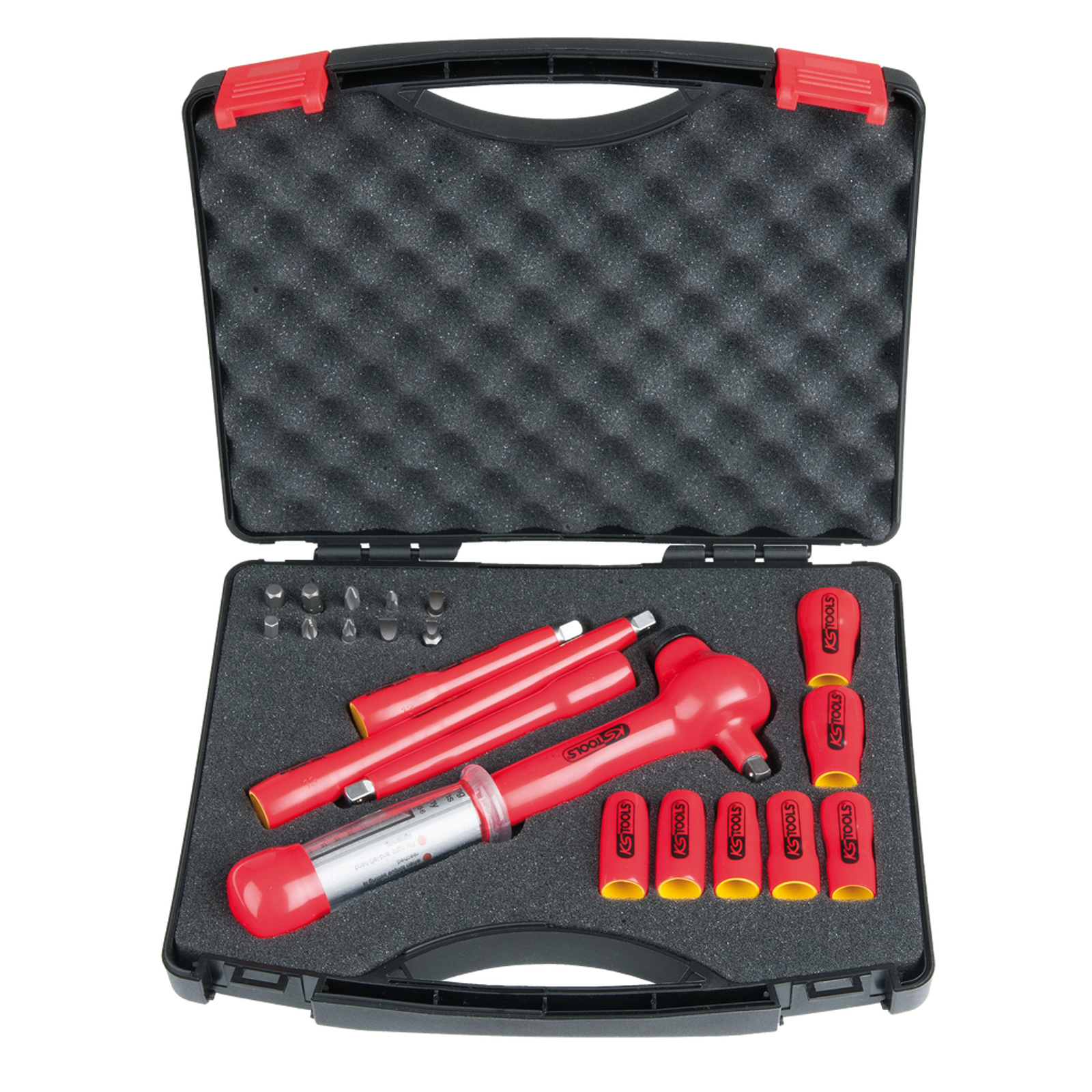 KS TOOLS 1/4" Steckschlüssel-Satz mit isolierten Werkzeugen 21tlg. - 117.1876