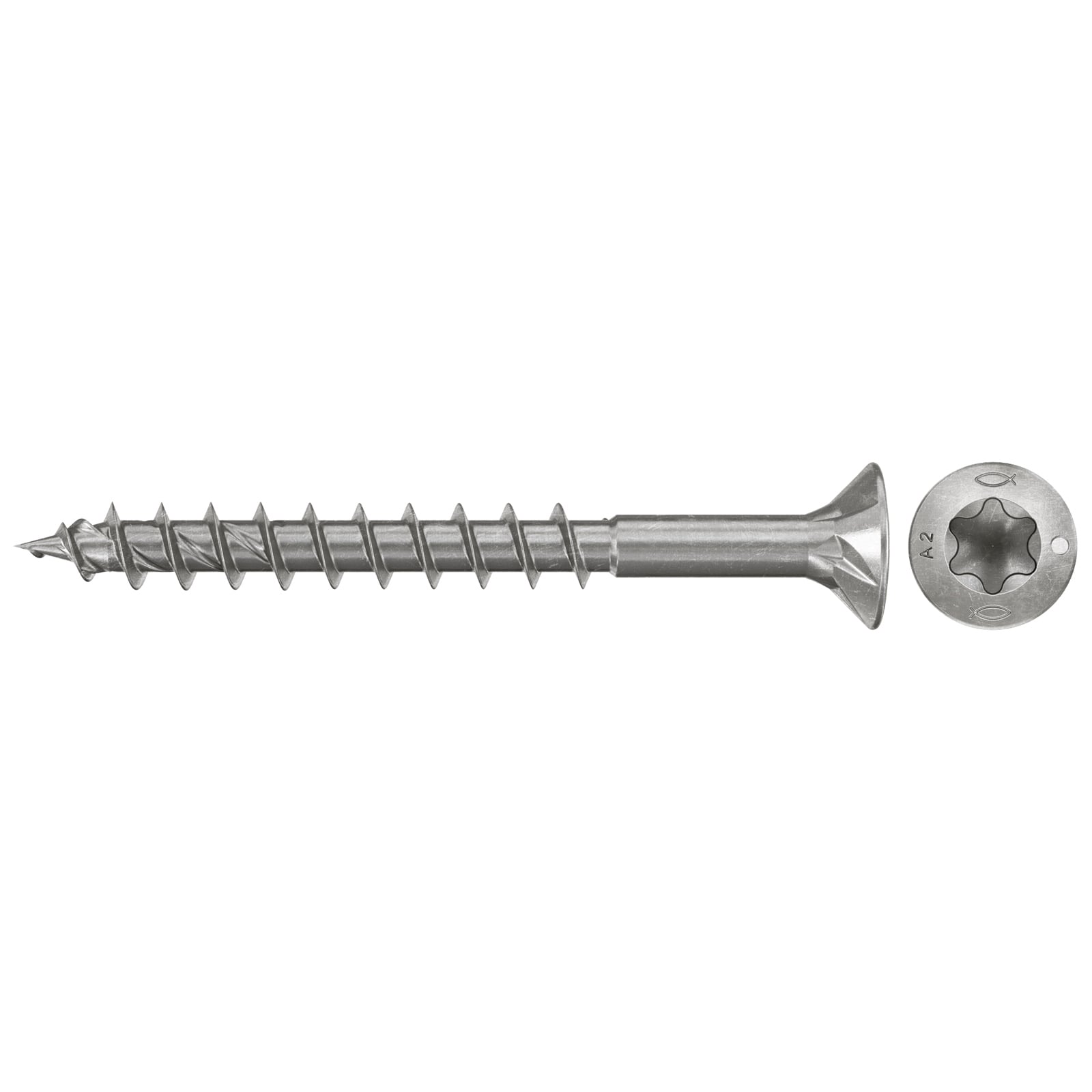 fischer Spanplattenschraube PowerFast FPF II CTP 3,5 x 40 A2 160 Senkkopf Innenst. TX Teilgew. Edelstahl A2 - 577780