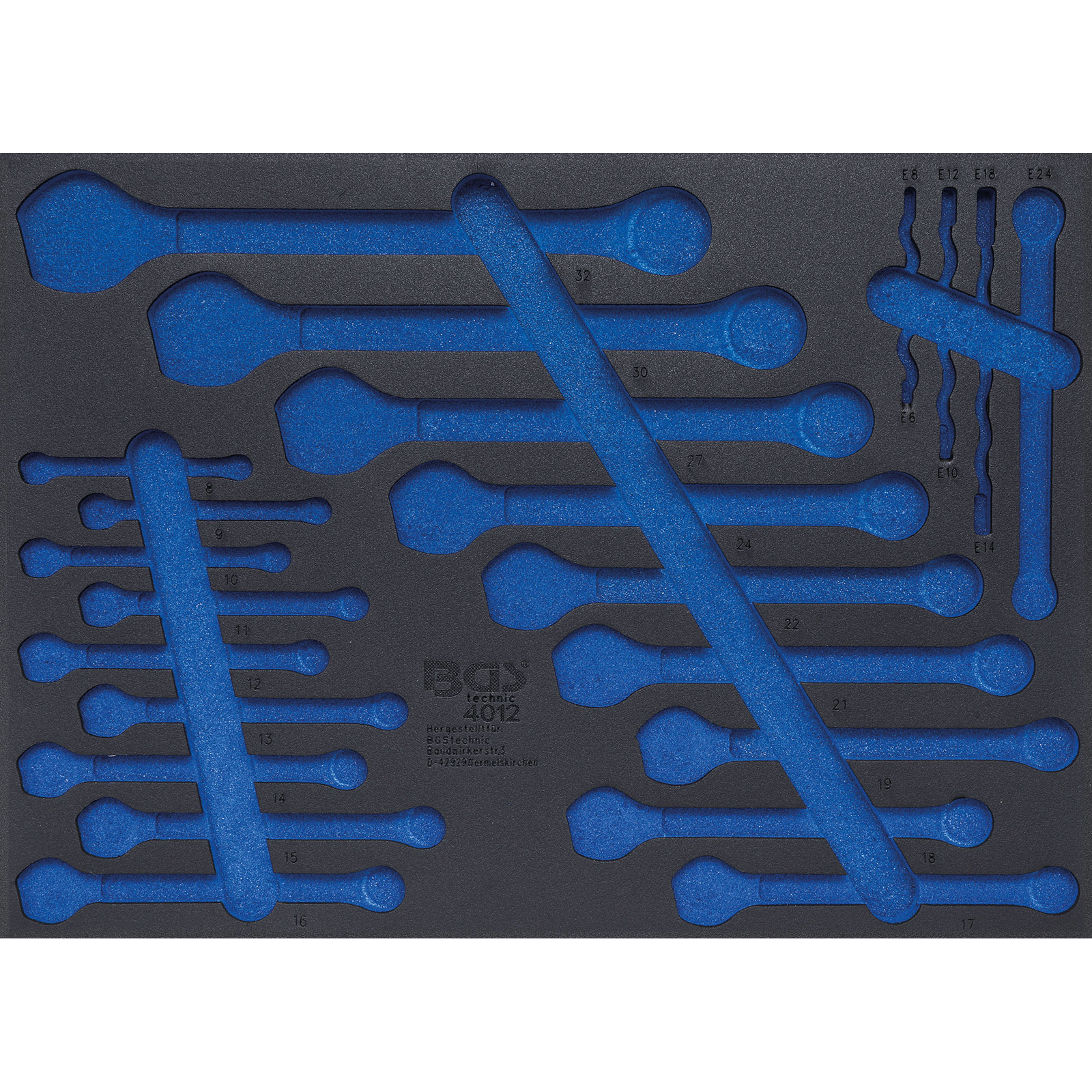 BGS Werkstattwageneinlage 3/3 leer für Art. 4012 - 4012-5