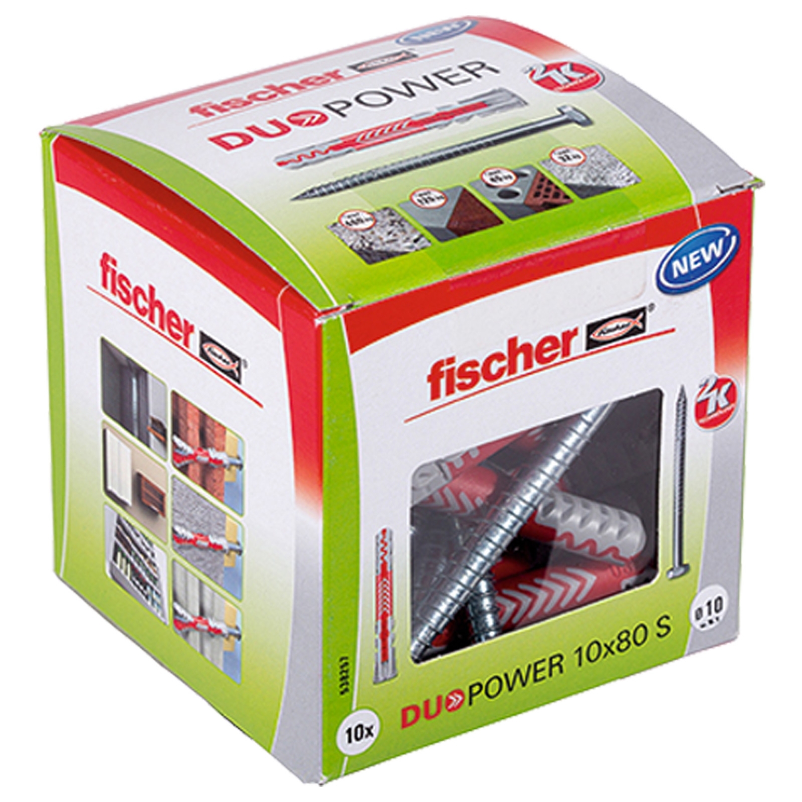 Fischer 10x DUOPOWER 10 x 80 mm S LD - 538257