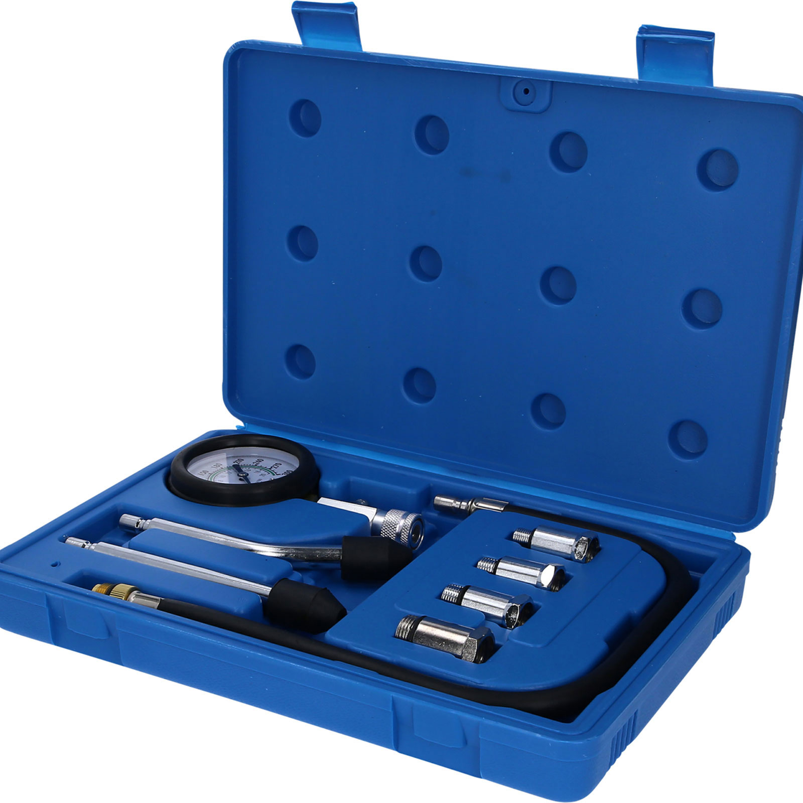 BRILLIANT TOOLS Kompressionstester-Satz für Benzin Motoren 8tlg. - BT581100