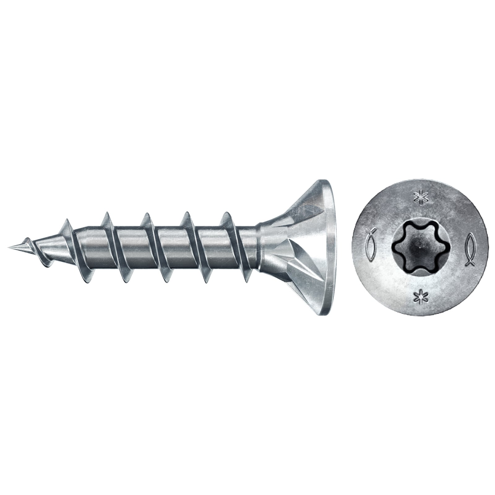fischer Spanplattenschraube PowerFast FPF II CTF 4,5 x 16 BC 110 Senkkopf Innenstern TX Vollgew. - 578586