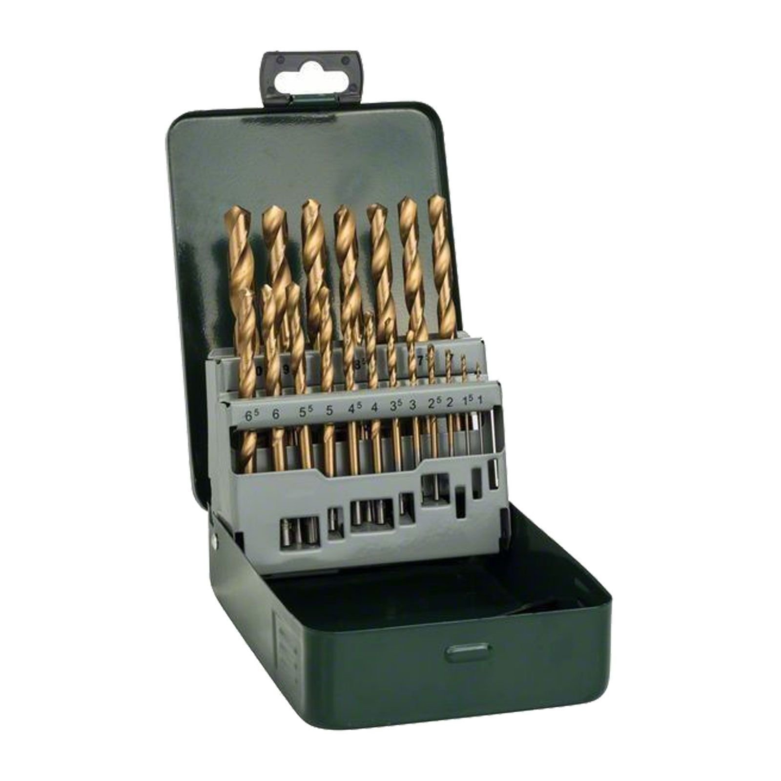 Bosch Metallbohrer-Set HSS-TiN Titanium, 19tlg., Metallkassette - 2607019437