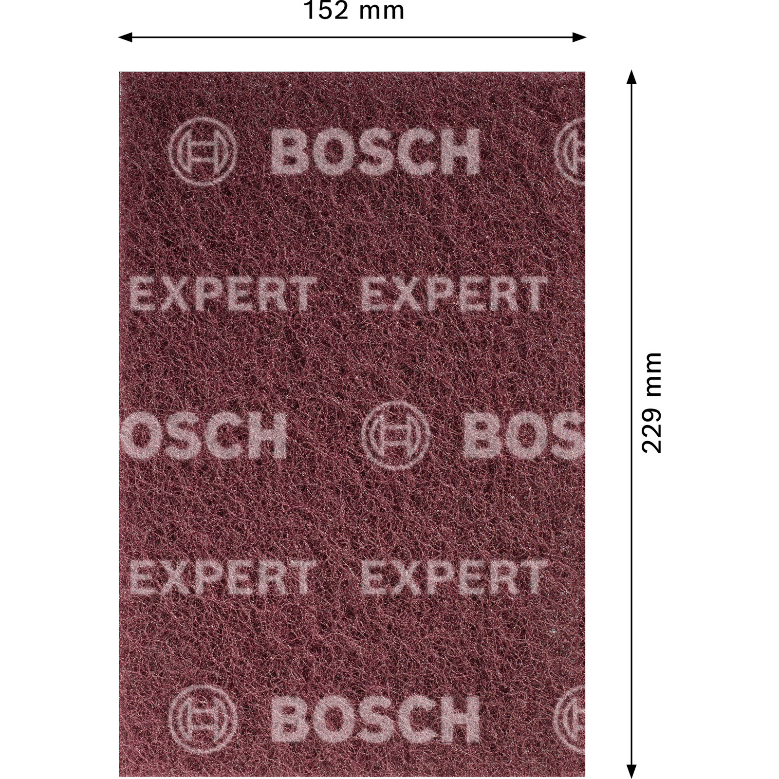 Bosch 20x Expert N880 Vliespad zum Handschleifen 152 x 229 mm Medium A - 2608901214