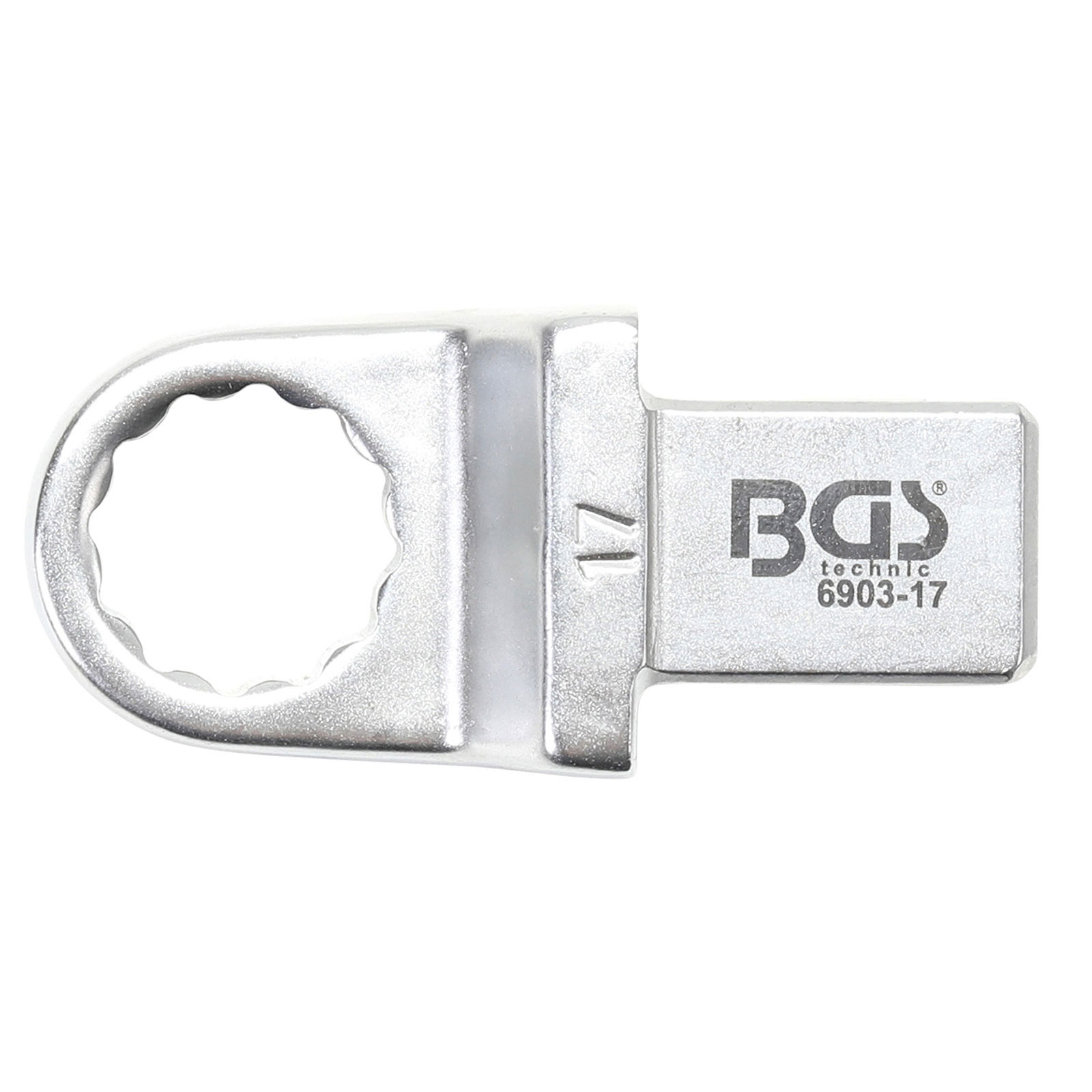 BGS Einsteck-Ringschlüssel 17 mm Aufnahme 14 x 18 - 6903-17