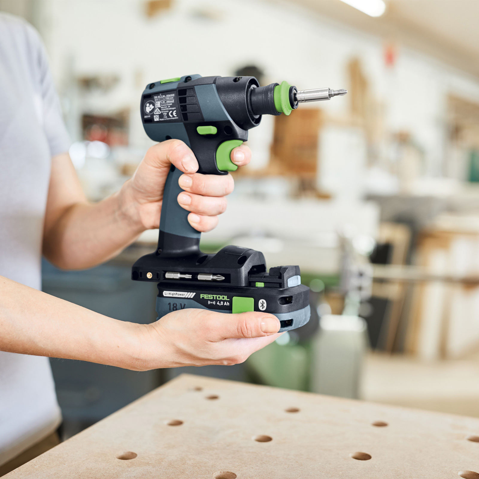 Festool Akku-Bohrschrauber TXS 18 C 3,0-Set / 2x 3,0 Akku + Ladegerät im Systainer - 576896