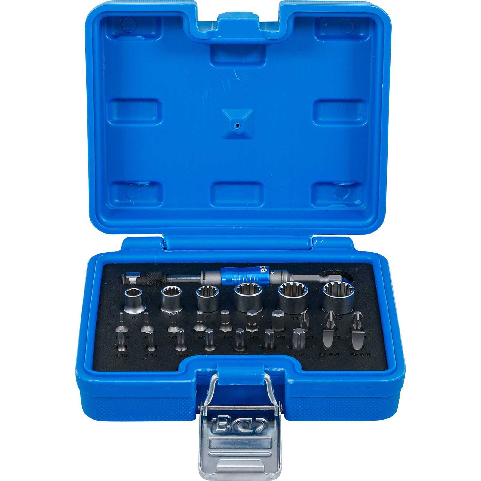 BGS Bit- und Steckschlüssel-Satz | Antrieb Außensechskant 6,3 mm (1/4") | 2-IN-1 | 26-tlg. - 4812