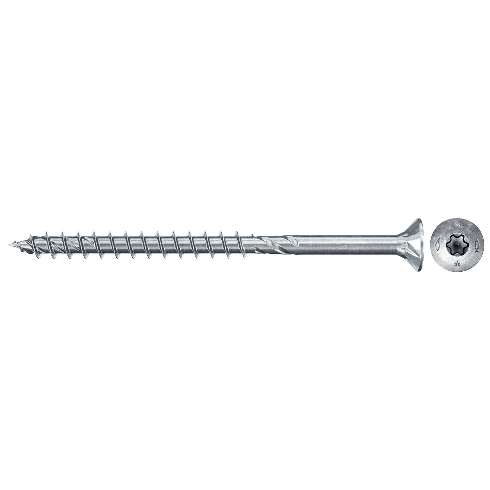 fischer Spanplattenschraube PowerFast FPF II CTP 4,0 x 60 BC 300 Senkkopf TX Antrieb Teilgew. - 578562