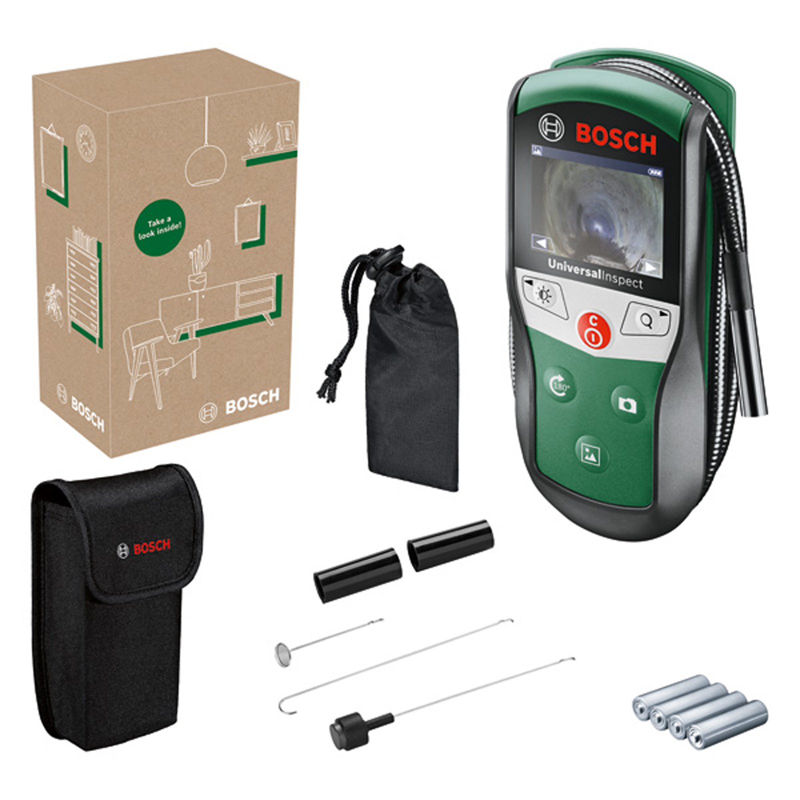 Bosch Inspektionskamera UniversalInspect / 4x Batterie 1,5V LR6 - 06036870Z0
