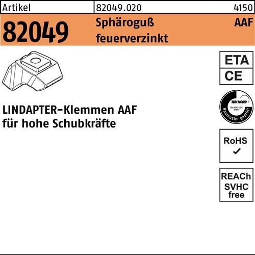 Klemme R 82049 AAF M16 Sphäroguß feuerverz. 1 Stück LINDAPTER