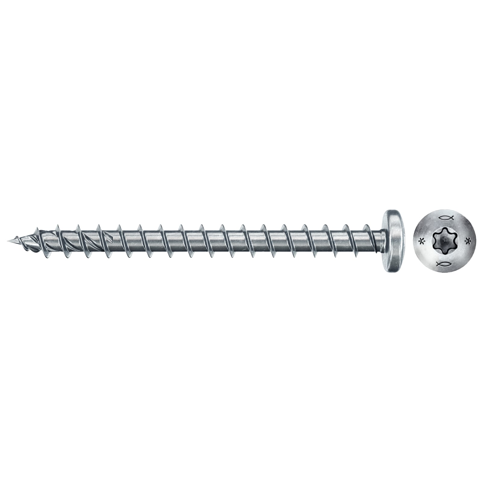 fischer Spanplattenschraube PowerFast FPF II PTF 5,0 x 40 BC 12 Panhead Innenstern TX Vollgew. - 578022