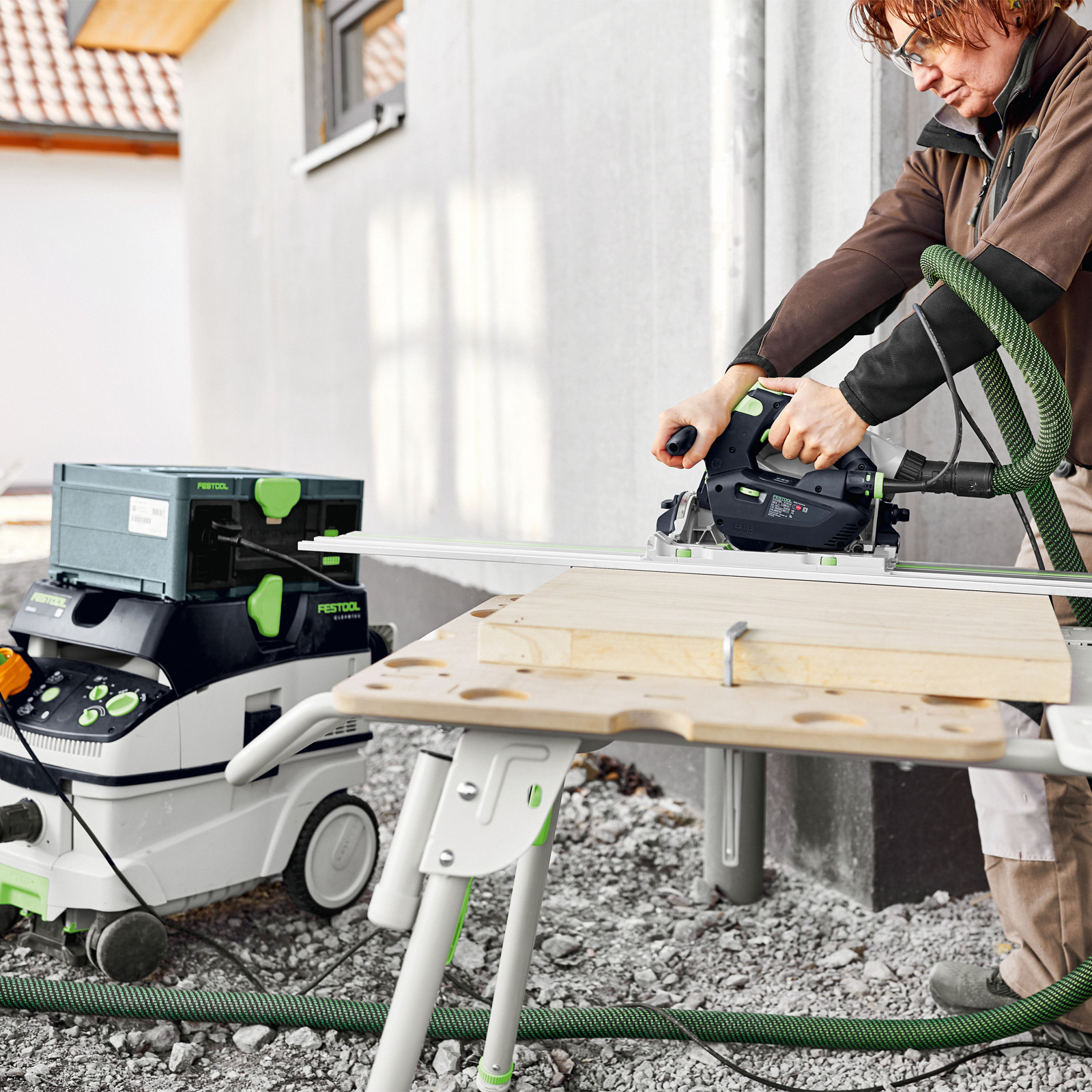 Festool Tauchsäge TS 60 KEBQ-Plus + Kreissägeblatt  HW 168 x 1,8 x 20 W28 im Systainer - 577847