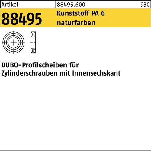 Profilscheibe R 88495 f.Zylinderschrauben 307 - M12x4,4 PA 6 natur 100St. DUBO