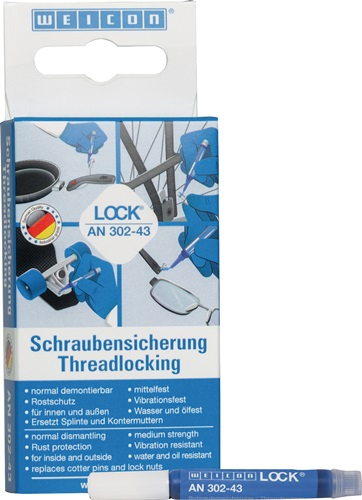 WEICON Schraubensicherung WEICONLOCK AN 302-43 3 ml blau Mini-Pen - 30243003