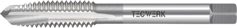 Einschnittgewindebohrer DIN 352 Form B M3x0,5mm HSS-Co ISO2 (6H) TECWERK