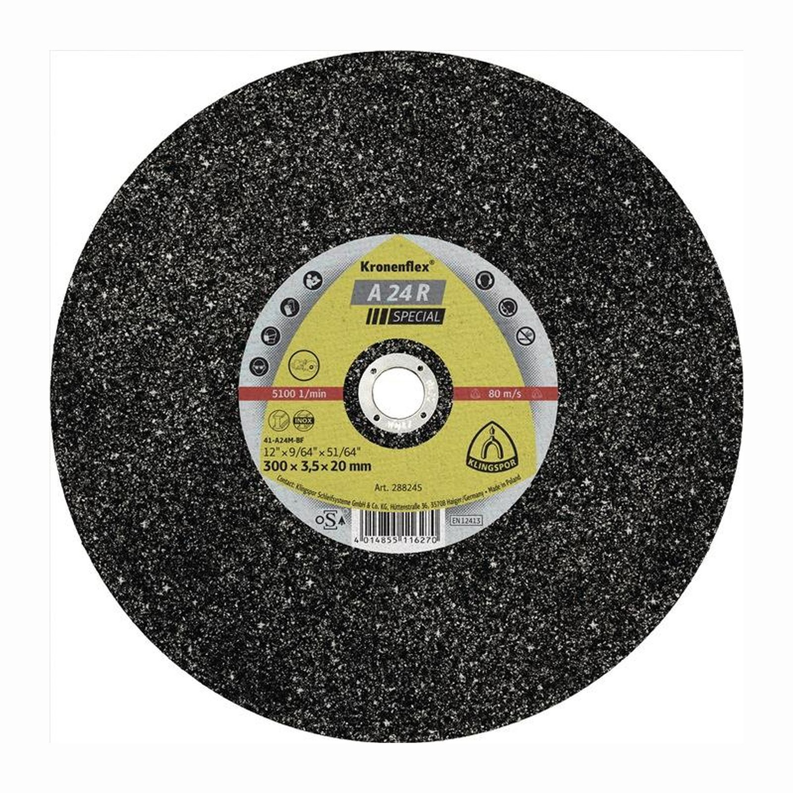 KLINGSPOR 10x Trennscheibe A 24 R Special D 350 gerade