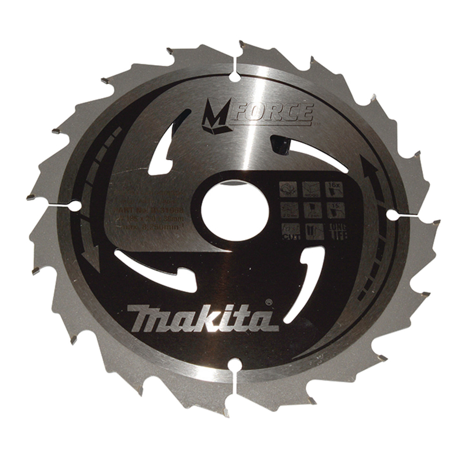 Makita M-FORCE Sägeblatt 185x30x16Z - B-31968