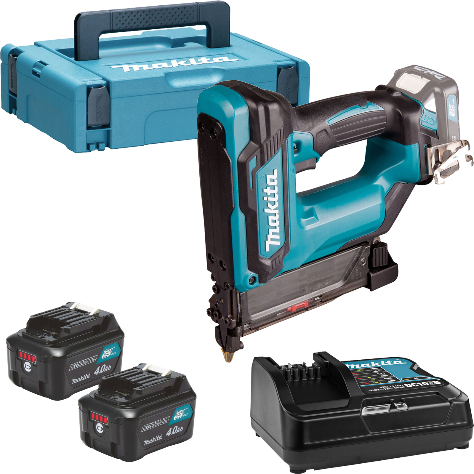 Makita PT354DSMJ Akku-Stiftnagler 12 V max. / 4,0 Ah, 2 Akkus + Ladegerät im MAKPAC