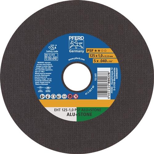 Trennscheibe EHT PSF ALU+STONE D125x1mm ger.Bohr.125mm PFERD
