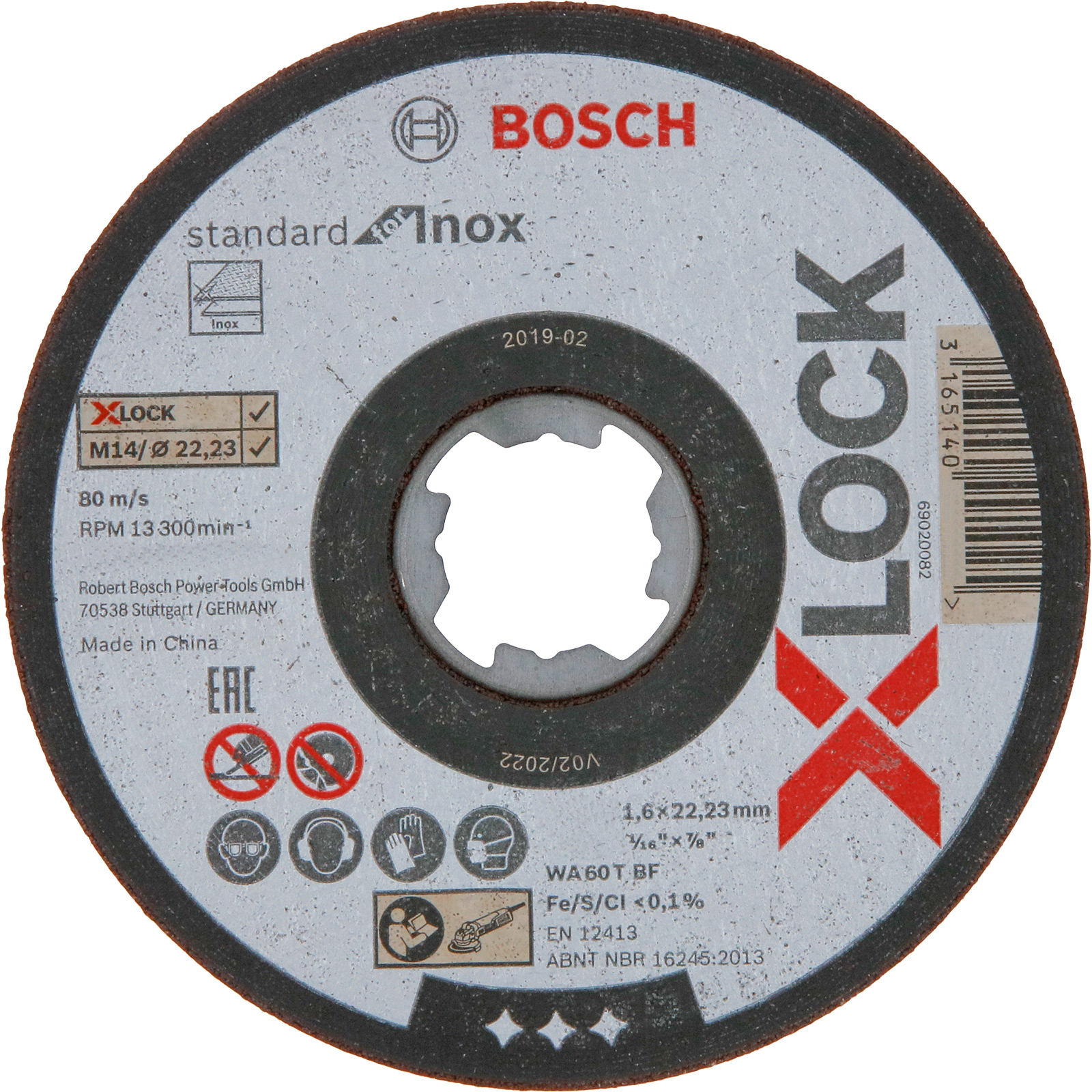 Bosch X-LOCK Trennscheibe Standard for Inox T41