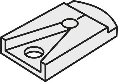 Unterlegplatte ISO CA 2669 Bruttogewicht 7,1g PRAMET