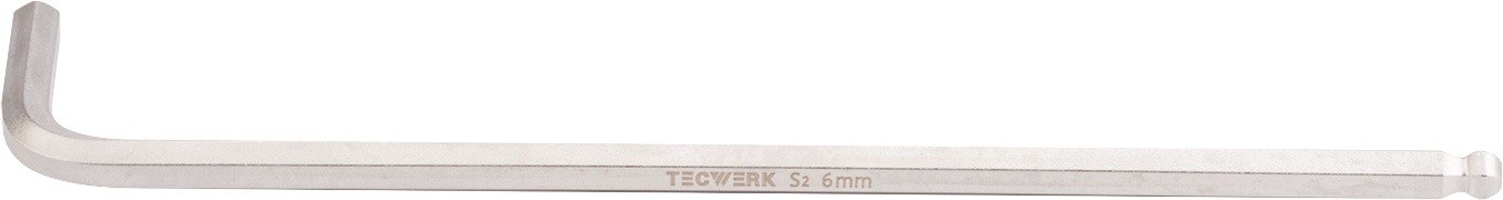 Sechskantwinkelschraubendreher SW 6mm lang,Kugelk.180x32mm TECWERK