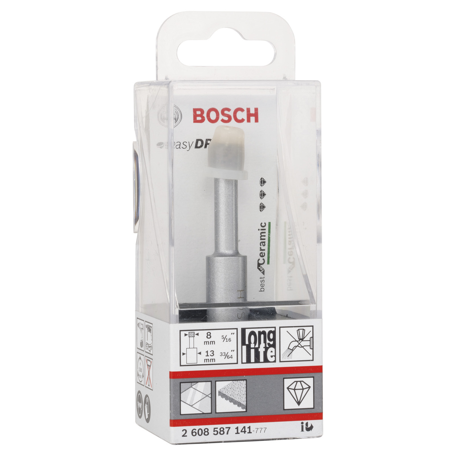 Bosch Diamanttrockenbohrer Easy Dry Best for Ceramic 8 x 33 mm - 2608587141