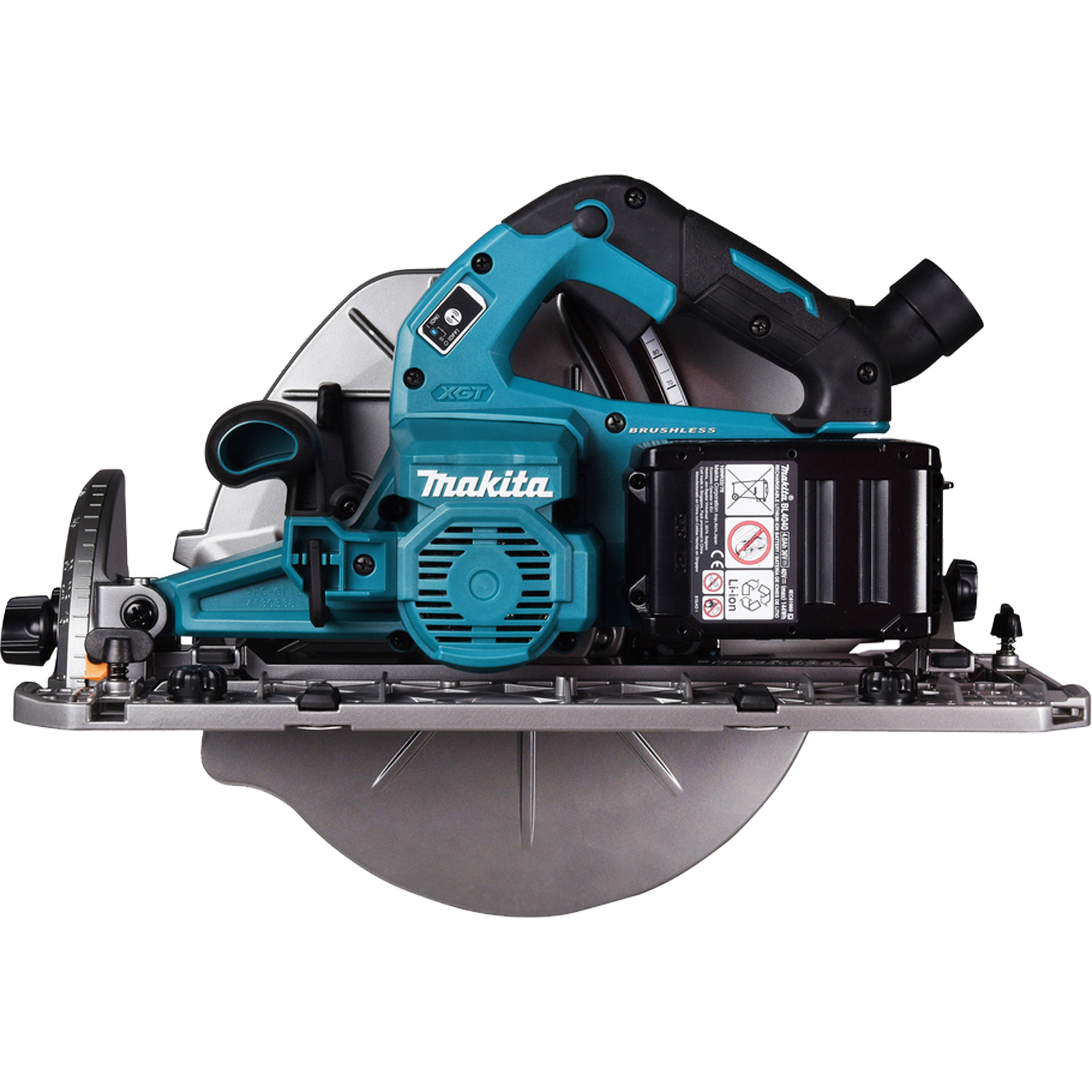 Makita HS011GT201 Akku-Handkreissäge 101 mm 40 V max. Ø 260 - 270 mm / 2x 5,0 Ah Akku + Ladegerät