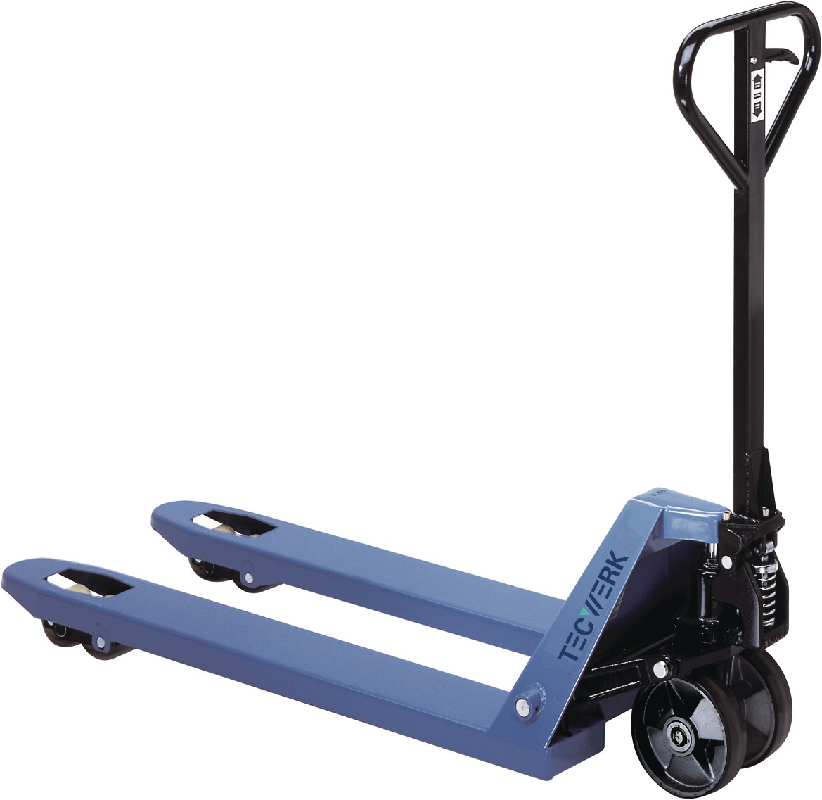 Gabelhubwagen Gabel-L.1150mm Trgf.2500kg STA taubenblau PUR/PA TECWERK