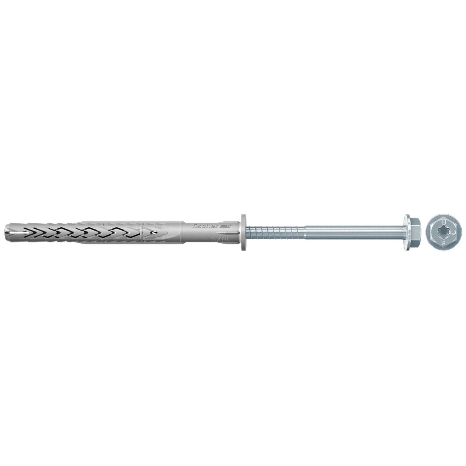Fischer 50x Langschaftdübel SXRL 14 x 80 mm FUS Sechskantschraube mit U-Scheibe - 530946