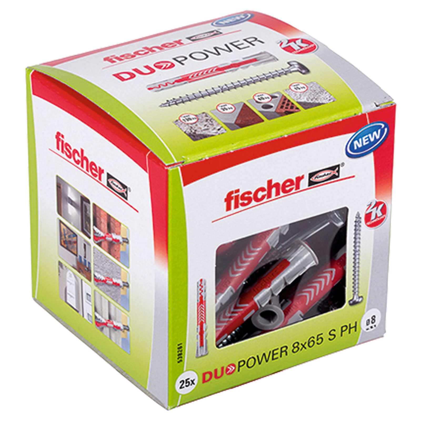 Fischer DUOPOWER 8 x 65 mm PH LD Schachtelware