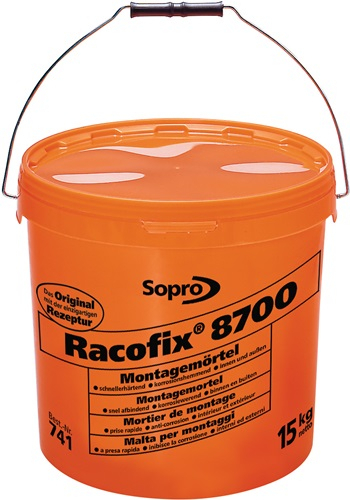 SOPRO Montagemörtel Racofix 8700 1:3 Raumteile (Wasser/Mörtel) 15kg Eimer - 74145