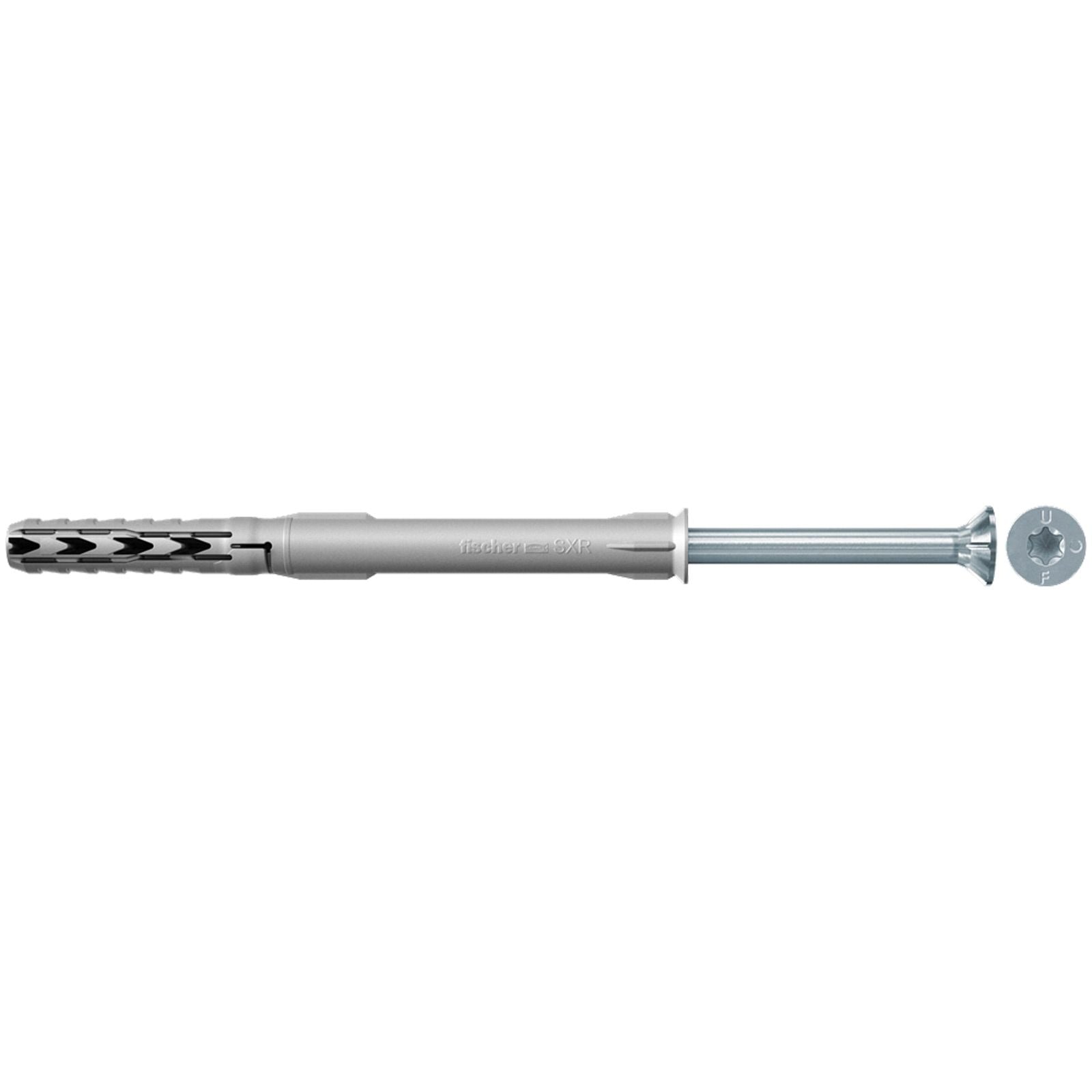 Fischer 50x Langschaftdübel SXR 10 x 100 mm T mit Sicherheitsschraube - 46264