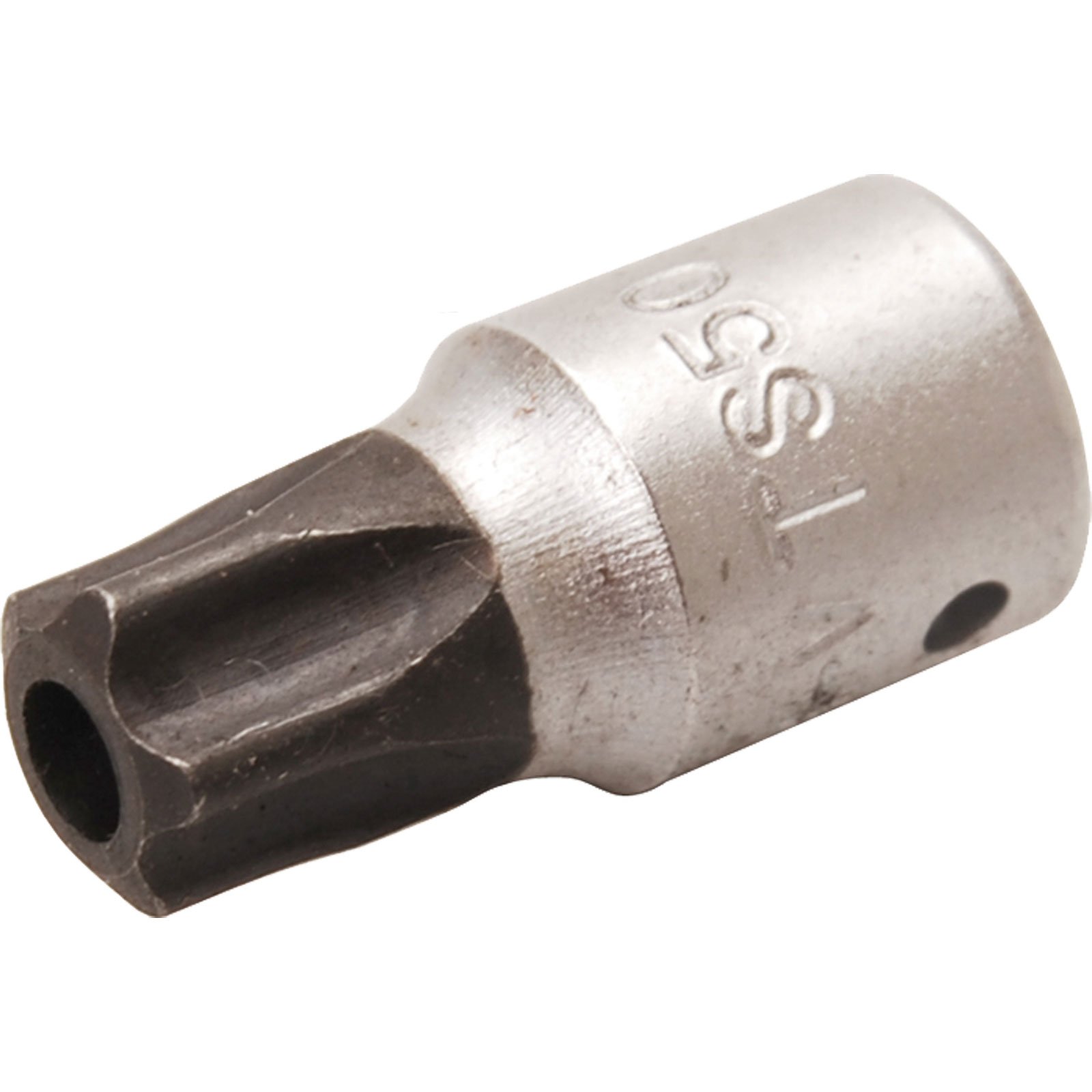 BGS Bit-Einsatz Antrieb Innenvierkant 6,3 mm (1/4") TS-Profil (für Torx Plus) mit Bohrung TS50 - 2355-TS50
