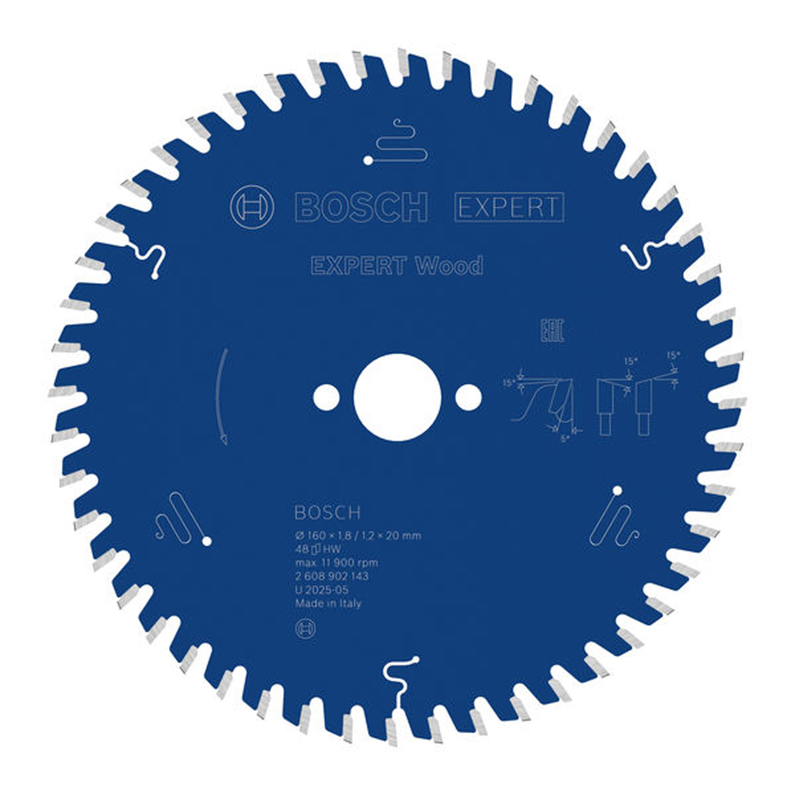 Bosch EXPERT Wood Kreissägeblatt 160x1,8x20 mm Z48 - 2608902143