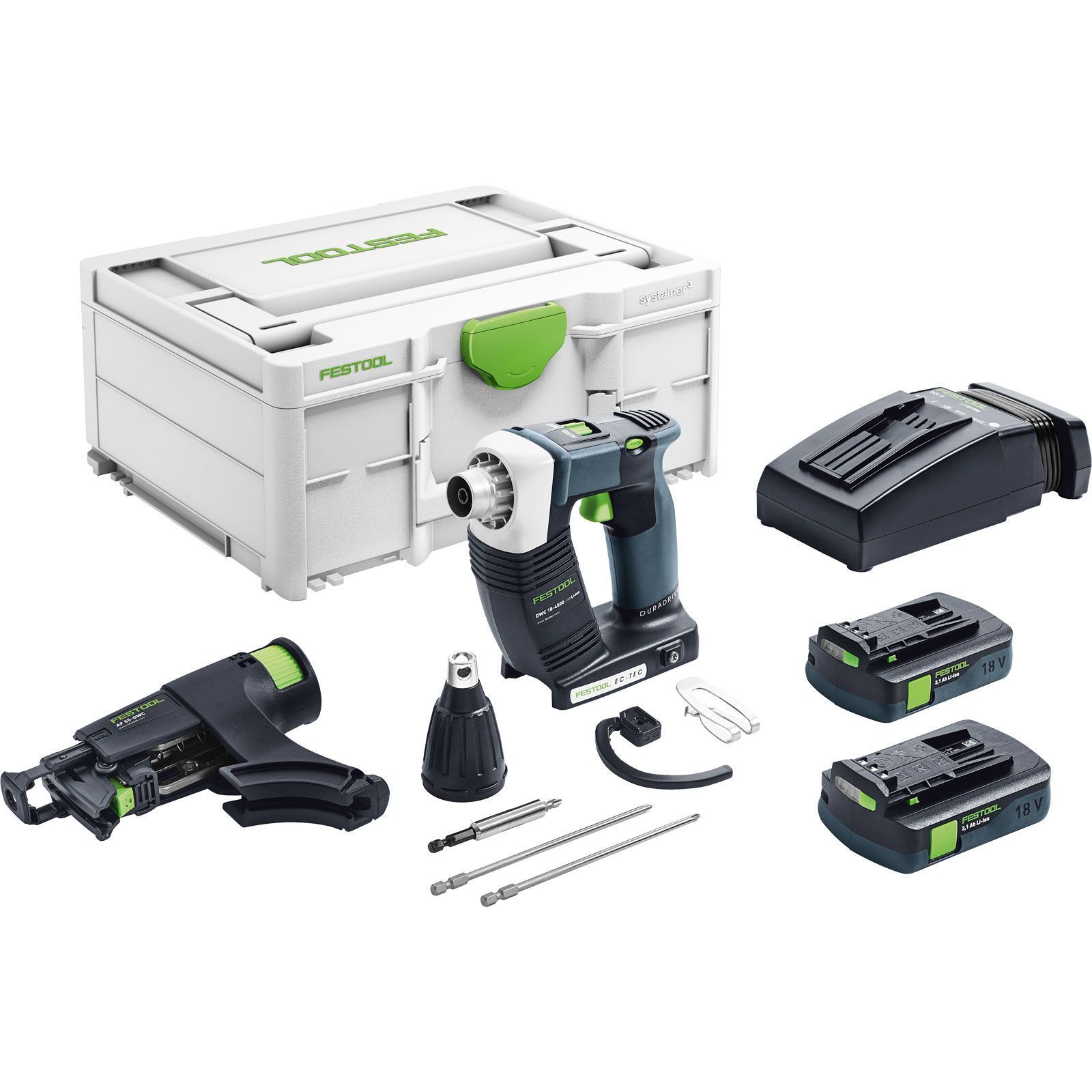 Festool Akku-Bauschrauber DURADRIVE DWC 18-4500 HPC 4,0 I-Plus - 576502