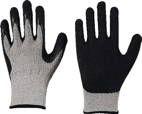 LEIPOLD 12 Paar Schnittschutzhandschuhe Solidstar 1443 grau / schwarz EN 388 PSA II
