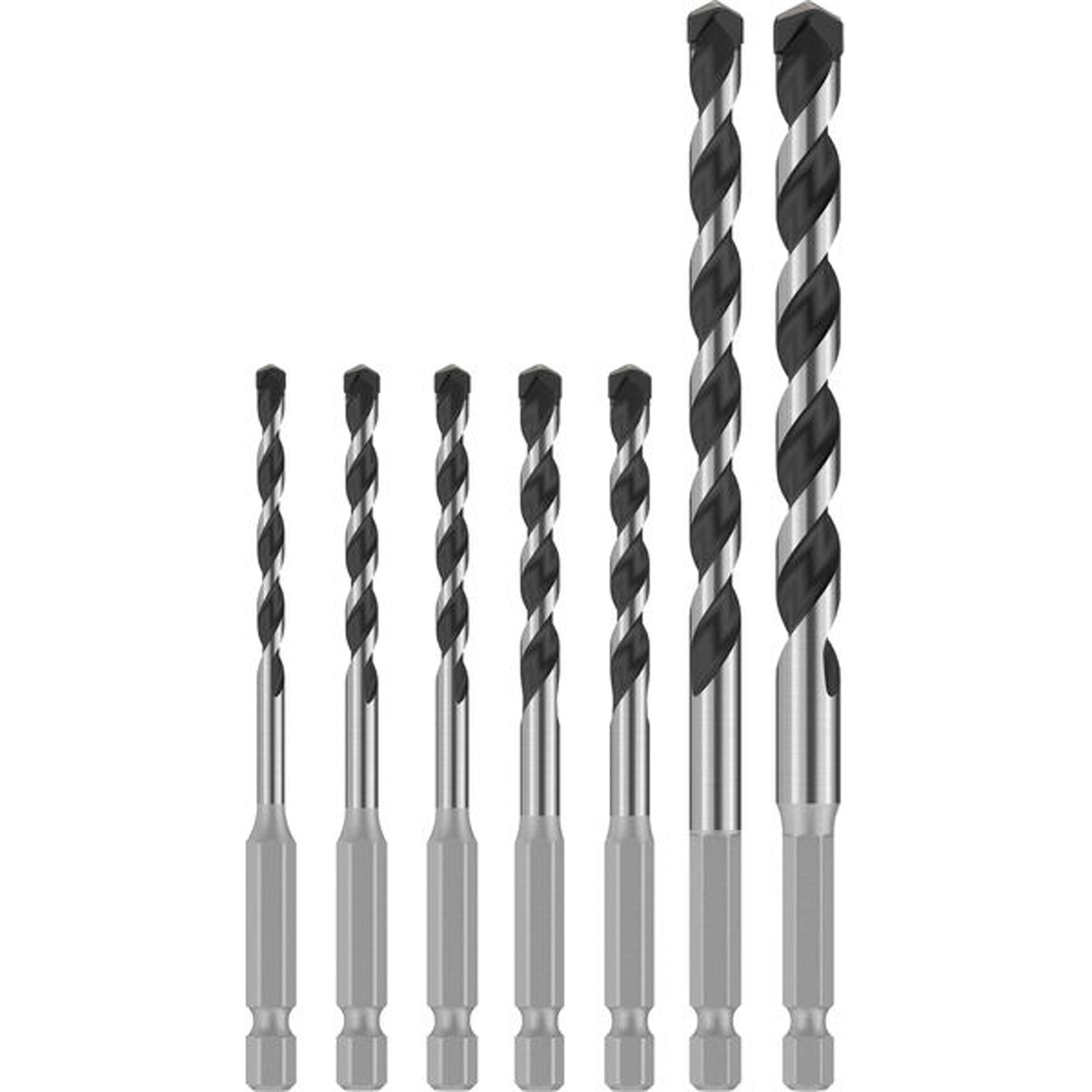 Bosch PRO HEX-5 Bohrer-Set, 4x100, 5x100, 5x100, 6x100, 6x100, 8x150, 10x150 mm7-tlg. - 2608707005