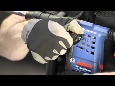 Bosch Akku-Bohrhammer GBH 36VF-LI Plus 36 V / 2x 4,0 Ah Akku + Ladegerät in L-Boxx - 0611907002