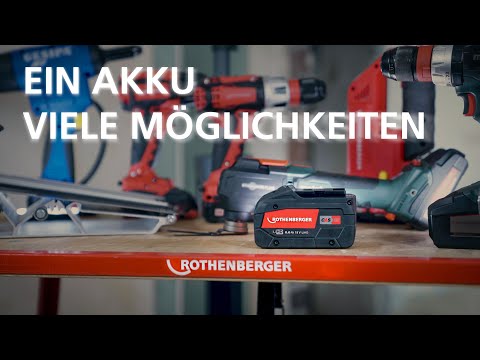 ROTHENBERGER SUPERTRONIC 2000 E Set, mit Gegenhalter, Akku Li-Power 18/4 (4Ah/18V), Ladegerät EU und BSPT R, 1/2"-3/4"-1"-1.1/4"-1.1/2"-2" - 1000003389