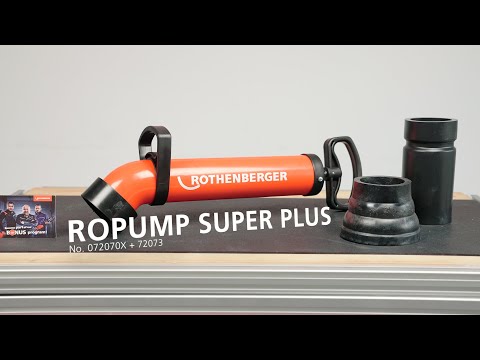 ROTHENBERGER ROPUMP SUPER PLUS Set mit Adapter breit - 1000001762