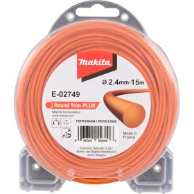 Makita Klaverbladvormig maaidraad 2,4x15 meter oranje E-01797