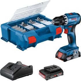 Bosch Akku-Bohrschrauber GSR 18V-45 2x 2,0 Ah Akku + Ladegerät in L-Case Pick&Click - 06019K3205