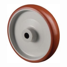 BS Rollen Ersatzrad Polyurethan rot Rollenlager Ø 100 mm 140 kg - B31.100