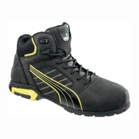 PUMA Sicherheitsstiefel Amsterdam Mid Größe 47 schwarz / gelb - 63.224.0-47