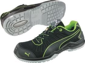 PUMA Sicherheitsschuh Fuse TC Green Low Größe 44 schwarz / grün - 64.421.0-44