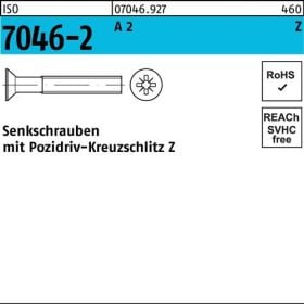 Senkschraube ISO 7046-2 PZ M6x 30-Z A 2 200 Stück
